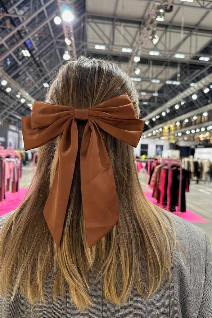 Isabella Bow Barette - Cognac - Pico