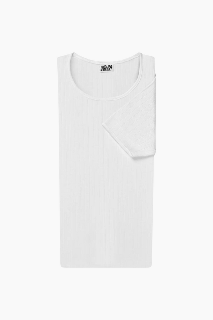 101 Short Sleeve Solid Color - White - Nørgaard på Strøget
