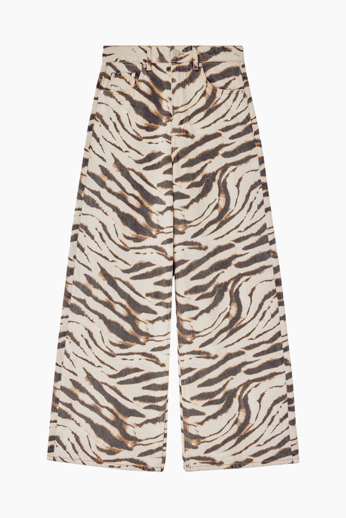 Print Denim Lari Jeans A1190001 - Egret - GANNI