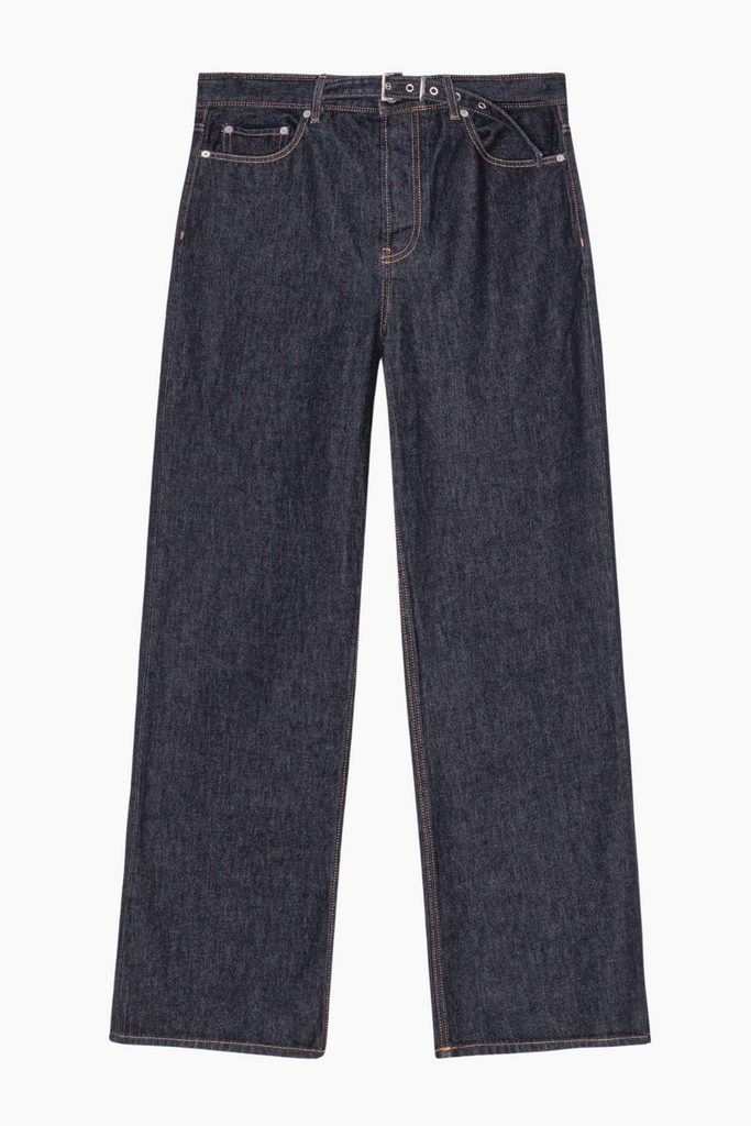 Rinse Denim Izey Belt J1624 - Rinse Denim - GANNI