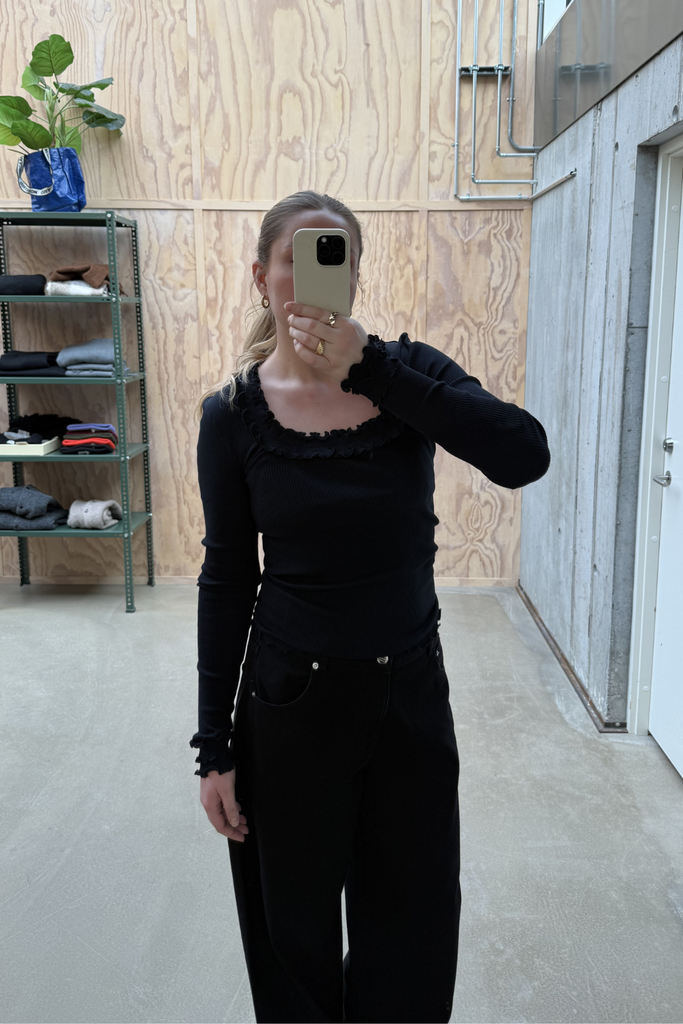 Rosie Seamless Top - Black/Black - OpéraSPORT