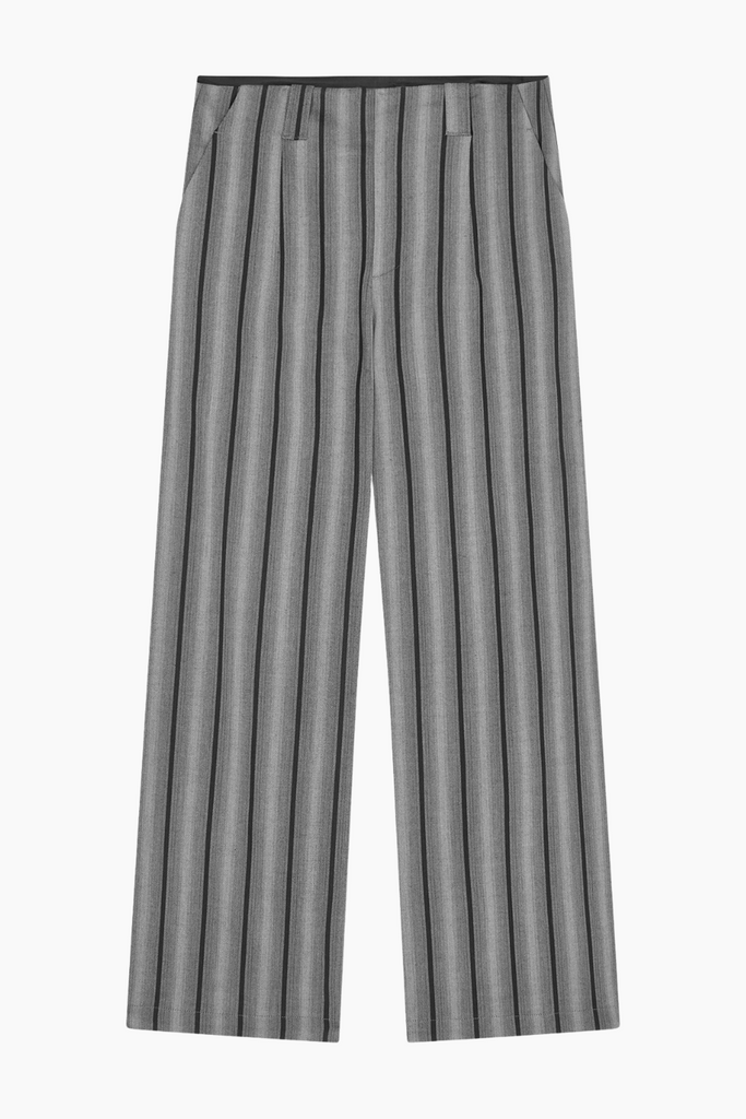 Saul Carla Pants - Pinstripe/Asphalt - Mads Nørgaard