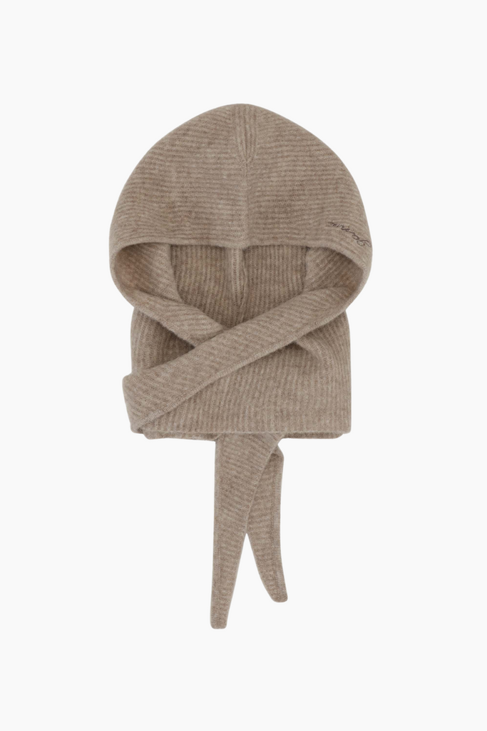 Soft Wool Balaclava A5983 - Almond Milk - GANNI