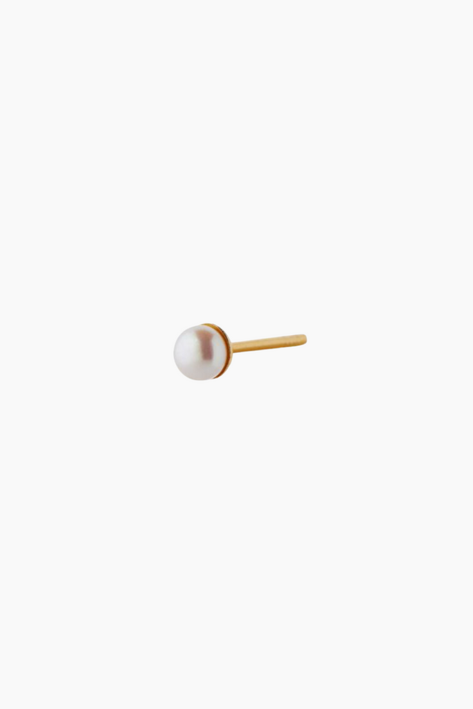 Tres Petit Pearl Earring - Gold - Stine A
