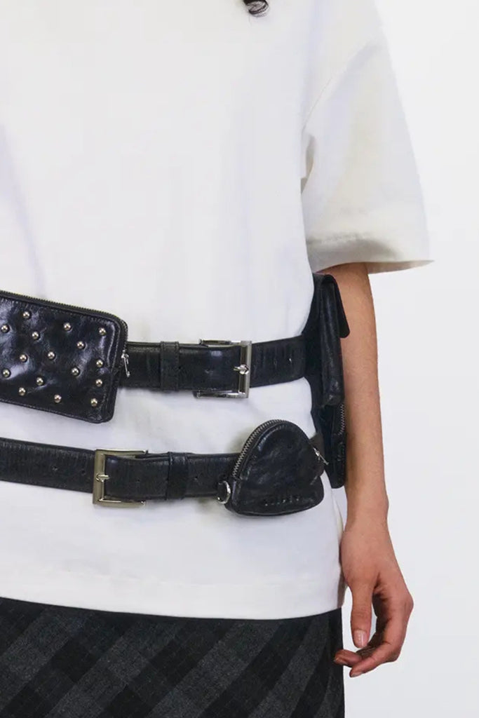 Triangle Pouch - Black - Silfen Studio