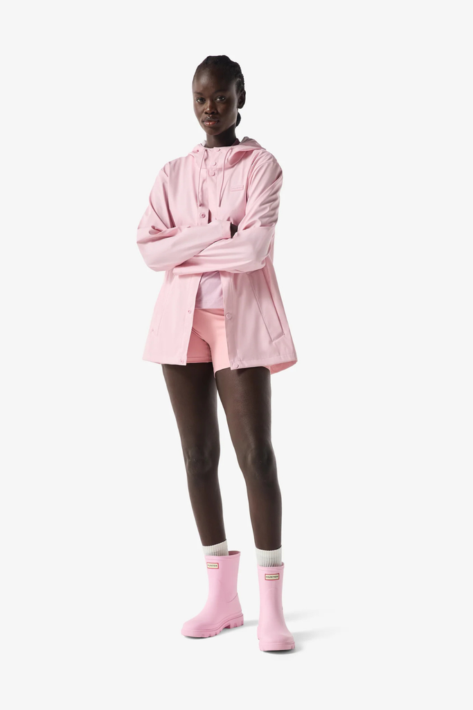 Unisex Downpour Izzy Hooded Rain Jacket - Pink Parfait - Hunter