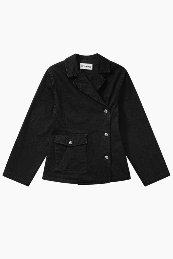 Victoria Denim Blazer - Black - OpéraSPORT