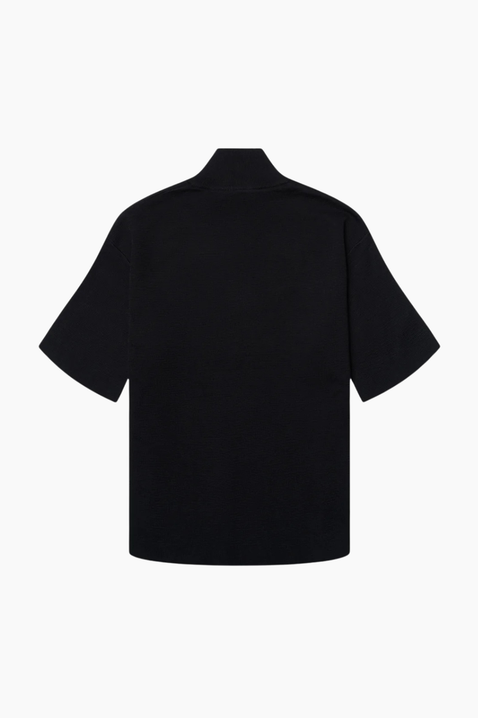 WBKimchi SS 1/2 Zip - Black - Woodbird