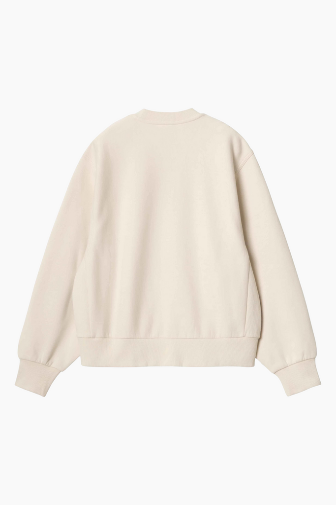 W' American Script Sweat - Moonbeam - Carhartt WIP