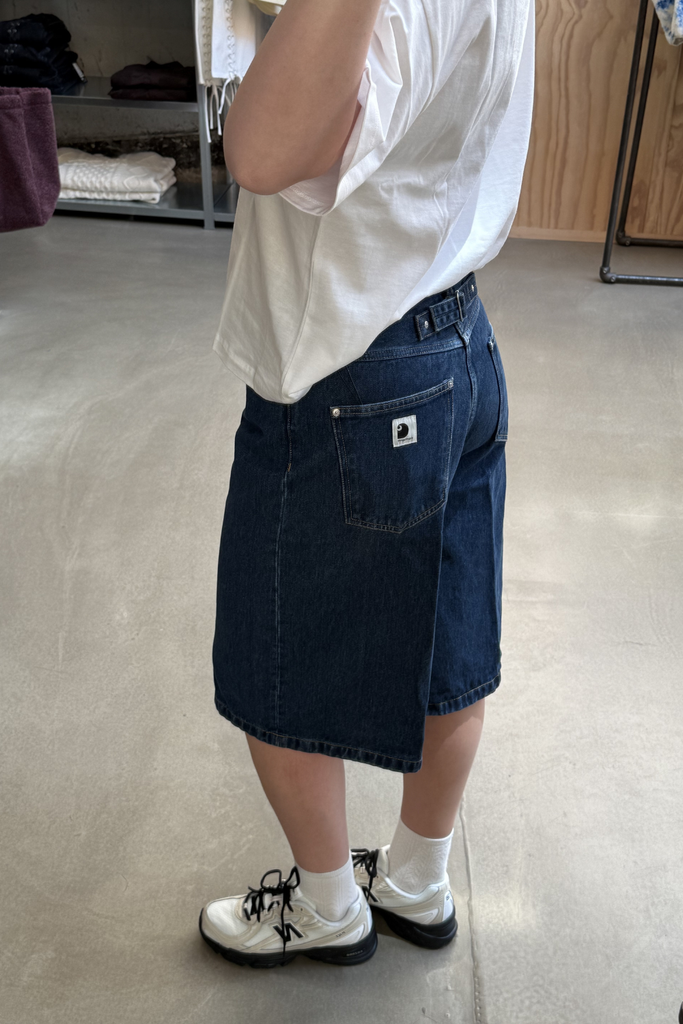 W' Belmont Short I036598 - Blue Stone Washed - Carhartt WIP