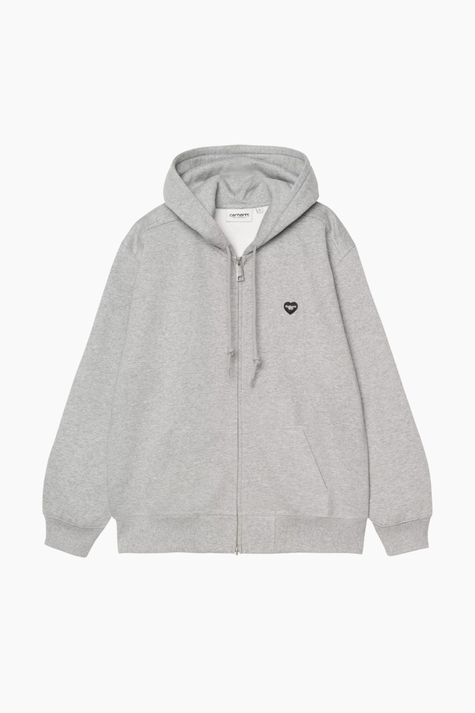 W' HD Small Heart Patch Jacket - Grey Heather/Black - Carhartt WIP