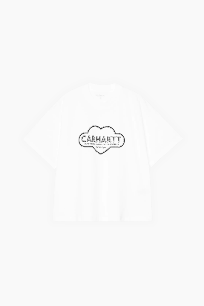W' S/S Cloud Heart T-shirt - White - Carhartt WIP