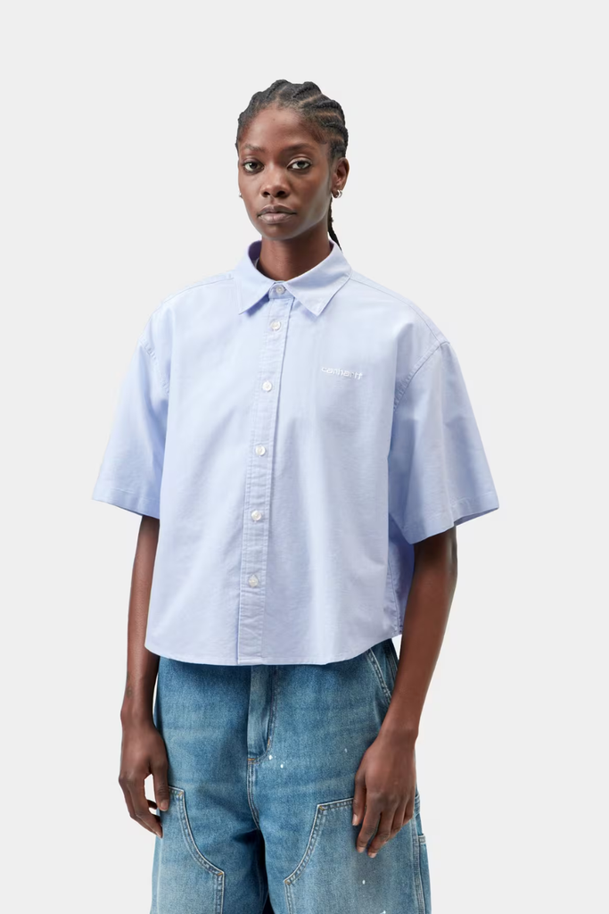 W´ S/S Kaia Shirt - Bleach/White - Carhartt WIP