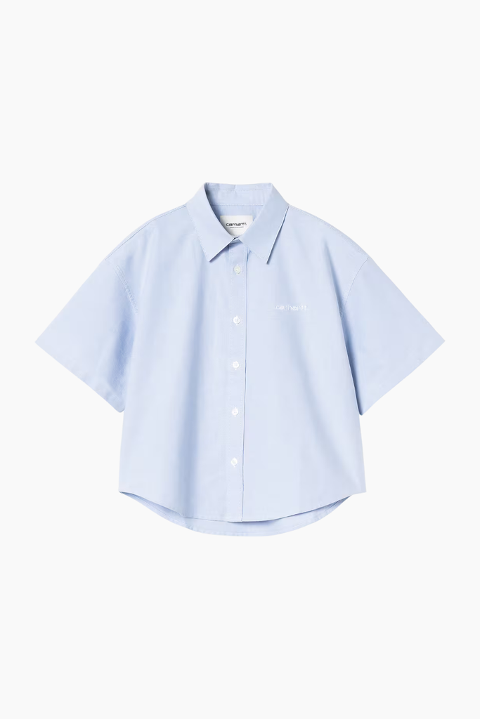 W´ S/S Kaia Shirt - Bleach/White - Carhartt WIP