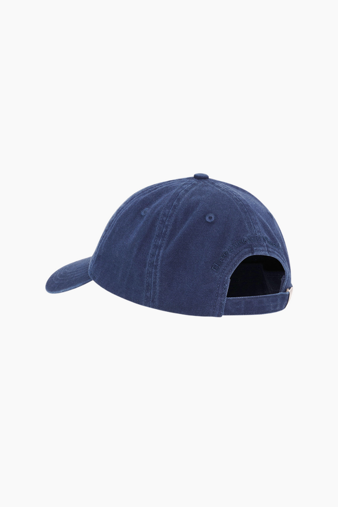 Washed Cotton Canvas Cap A6902 - Sky Captain - GANNI