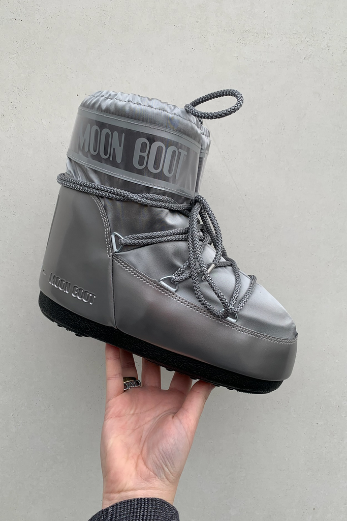 Classic Low Glance Boots - Silver - Moon Boot