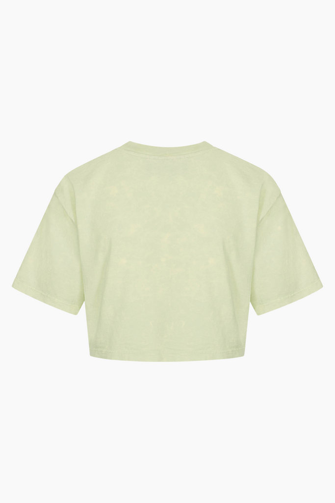 Cropped Tee Short Sleeve - Pale Green Acid - Han Kjøbenhavn
