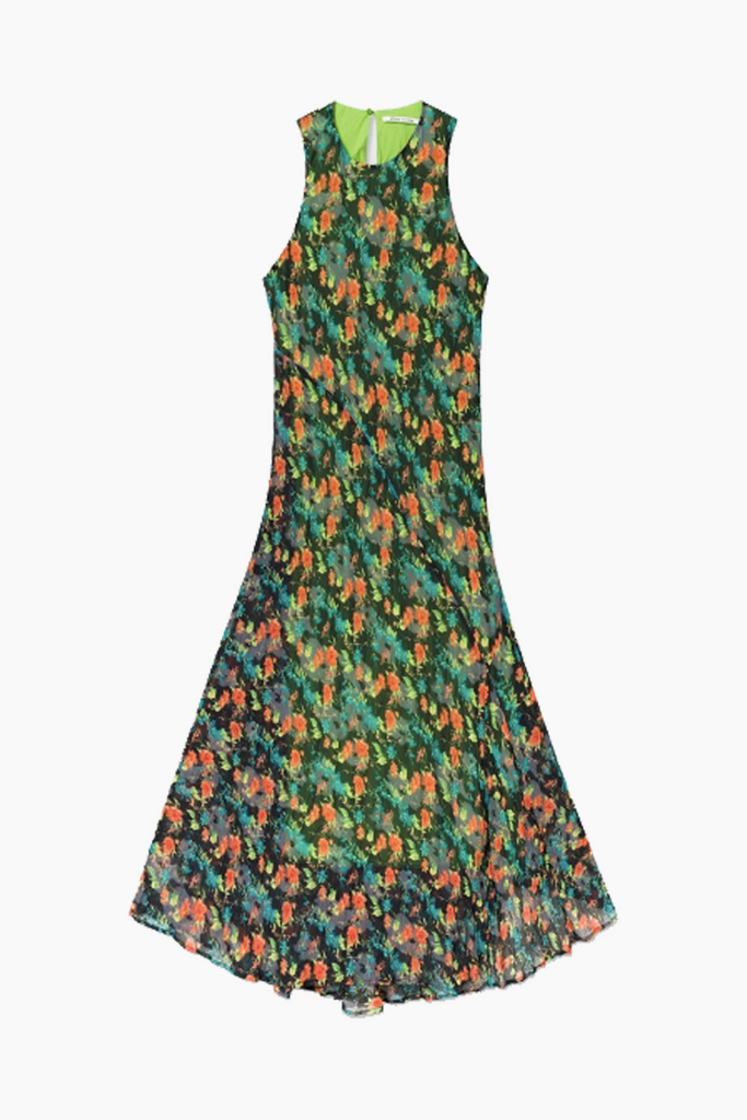 Emilia Chiffon dress - Black AOP - Wood Wood