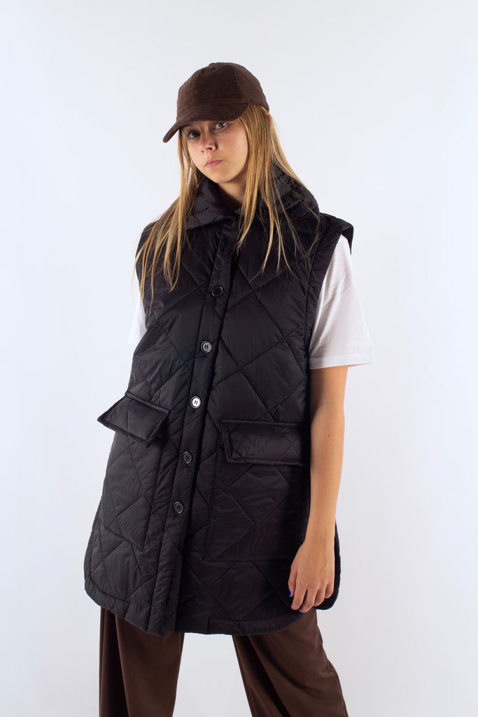 FlorenceIR Quilt Vest - Black - irréel