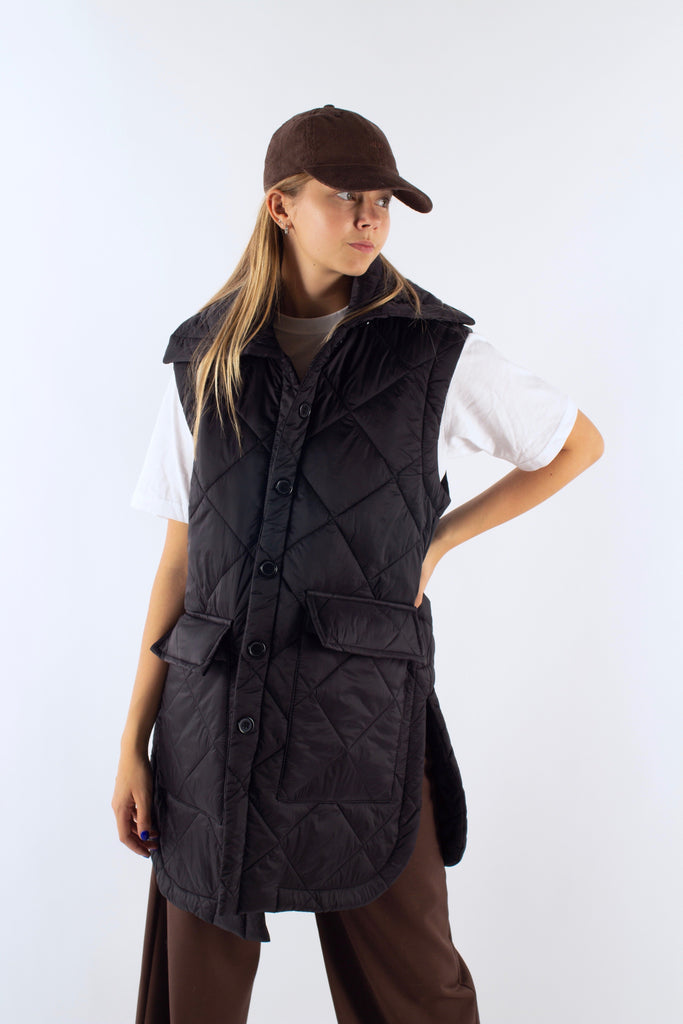 FlorenceIR Quilt Vest - Black - irréel
