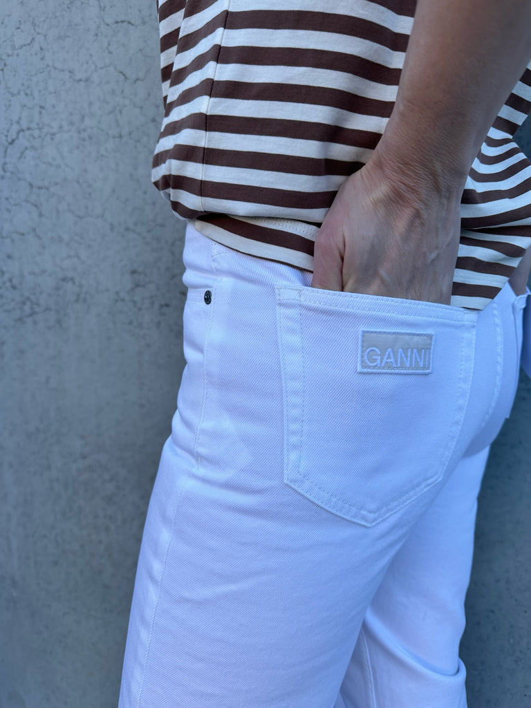 Lovy Rigid Denim - Bright White - GANNI
