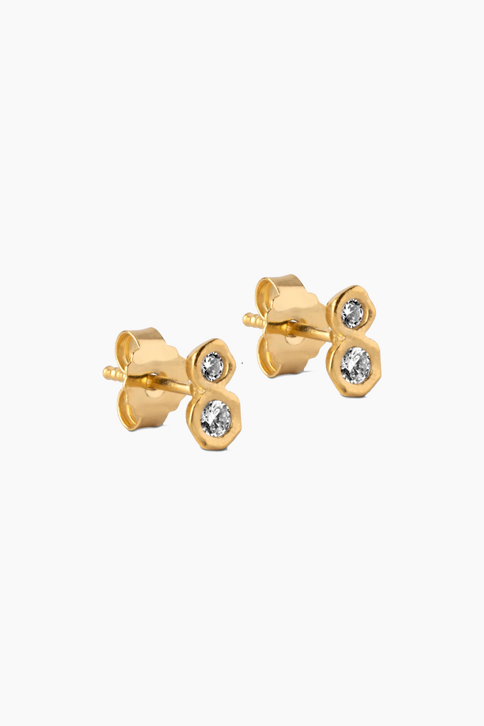 Lvy  Earring - Gold - Enamel