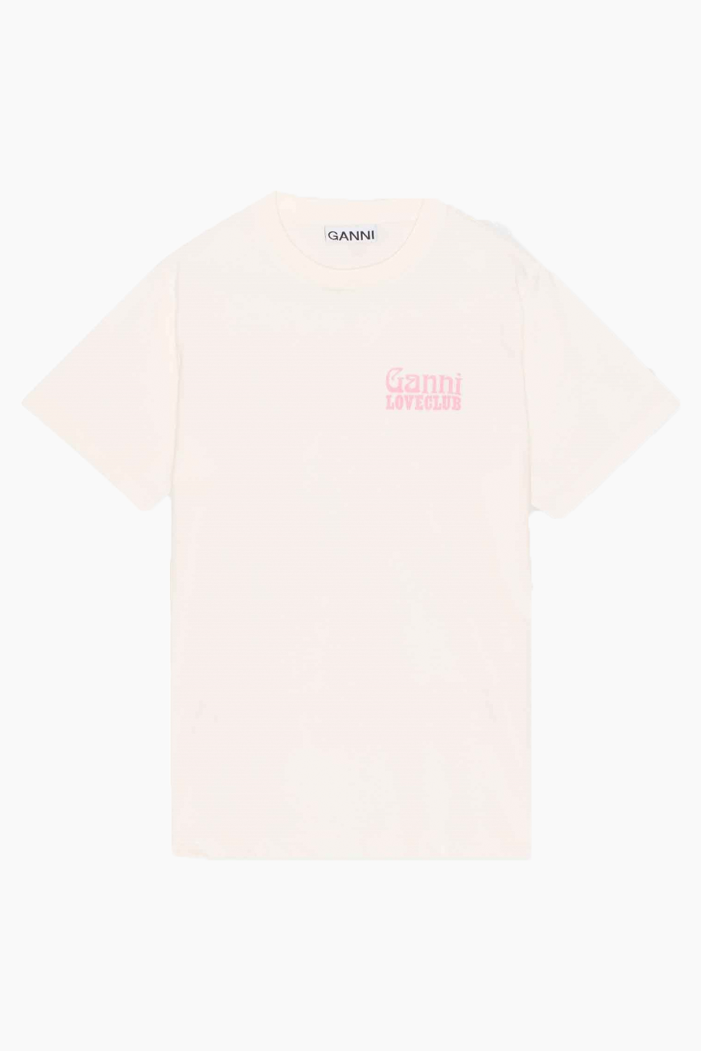 Chest print t-shirt - Egret