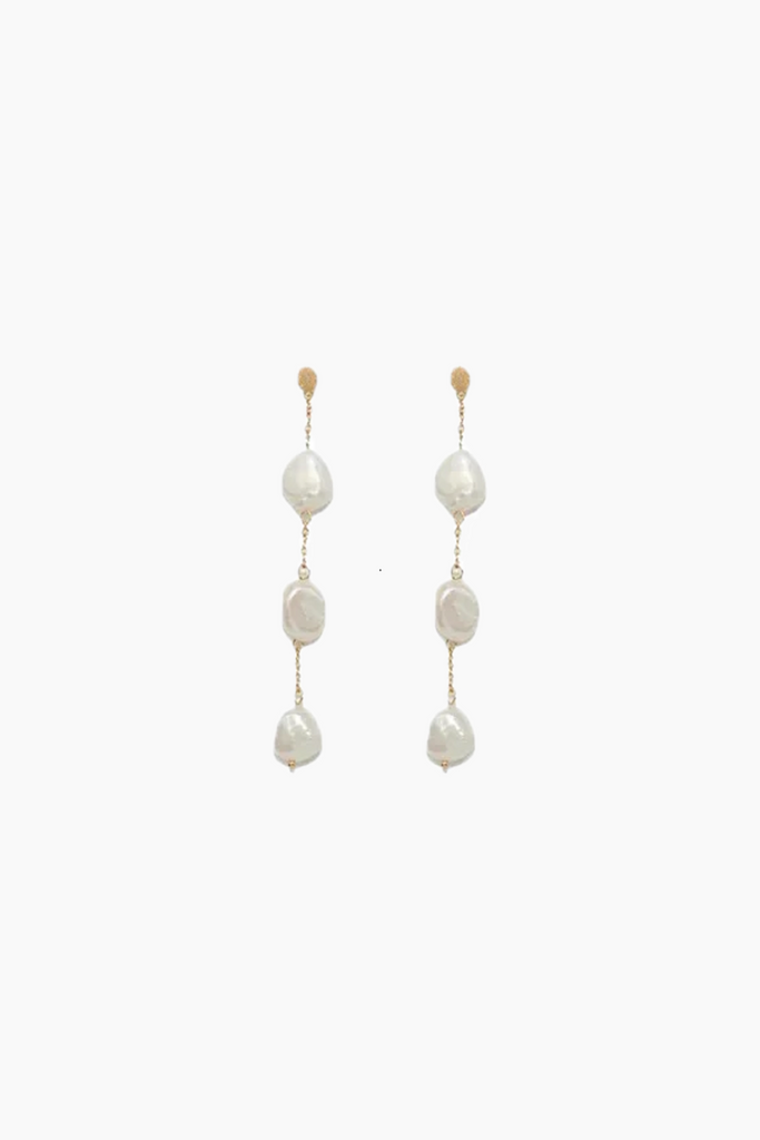 3-pearls earchain - Forgyldt - Sorelle