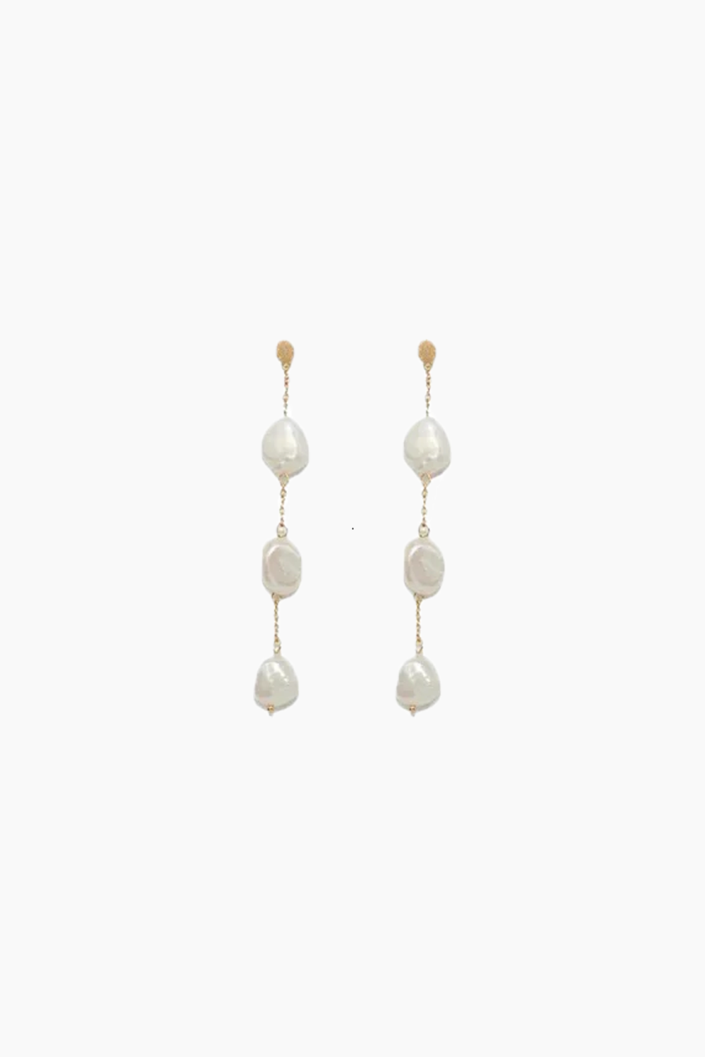 3-pearls earchain - Forgyldt - Sorelle