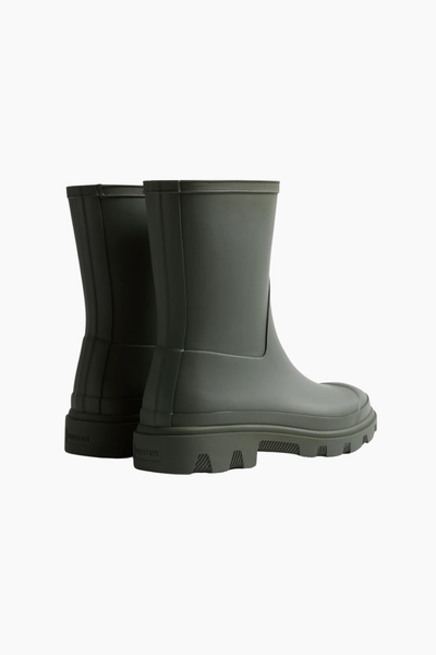 Unisex Downpour Short Boot - Dark Olive - Hunter