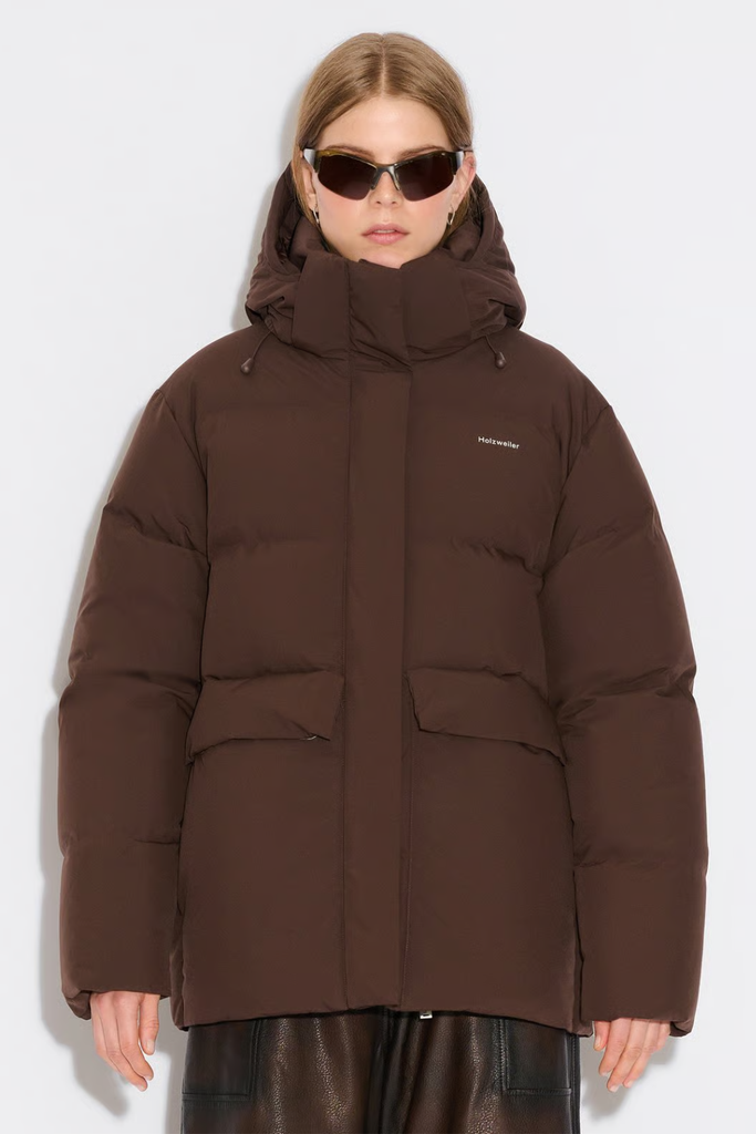 Besseggen Down Jacket - Brown - Holzweiler