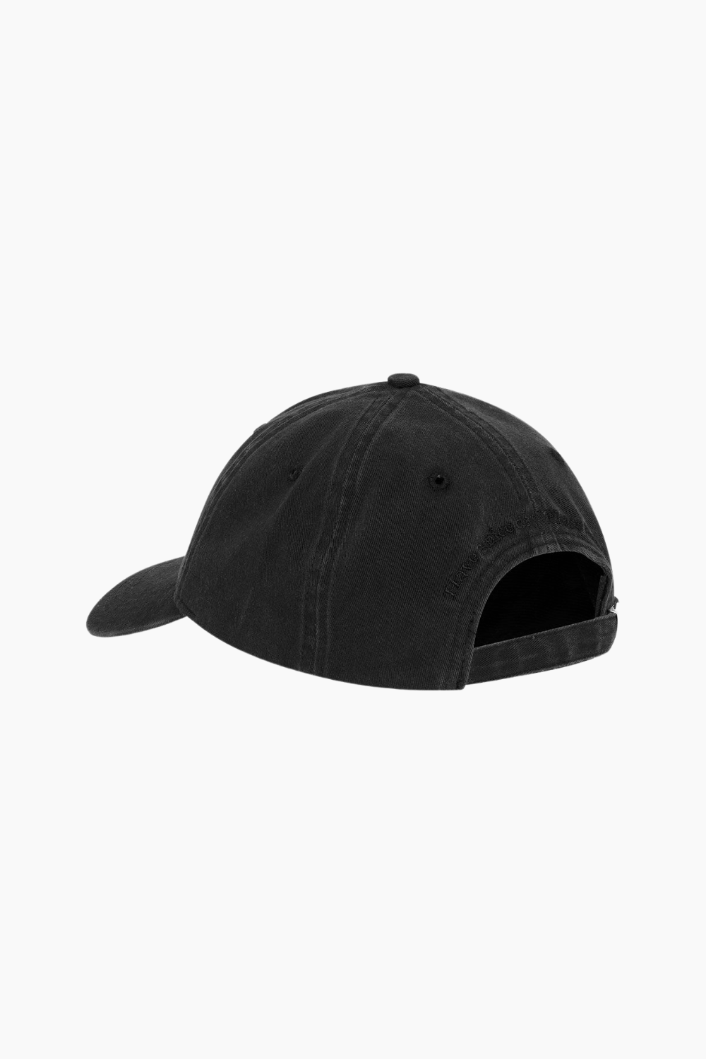 Washed Cotton Canvas Cap A6900 - Black - GANNI