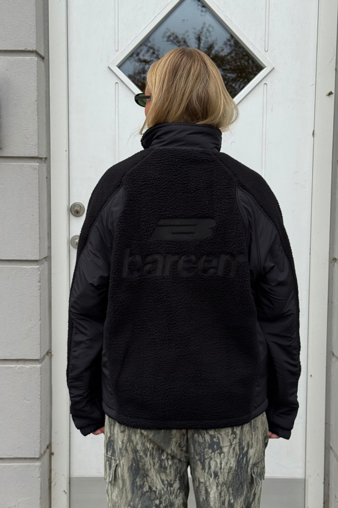 AW26 Fleece Jacket - Black - Bareen