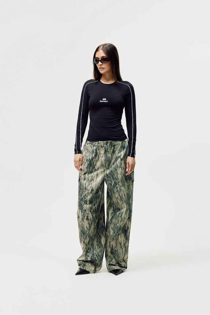 AW26 Loose Fit Cargo Pants - Camo - Bareen