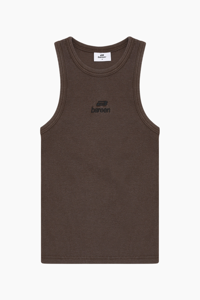 AW26 Women´s Logo Tank Top - Washed Brown - Bareen