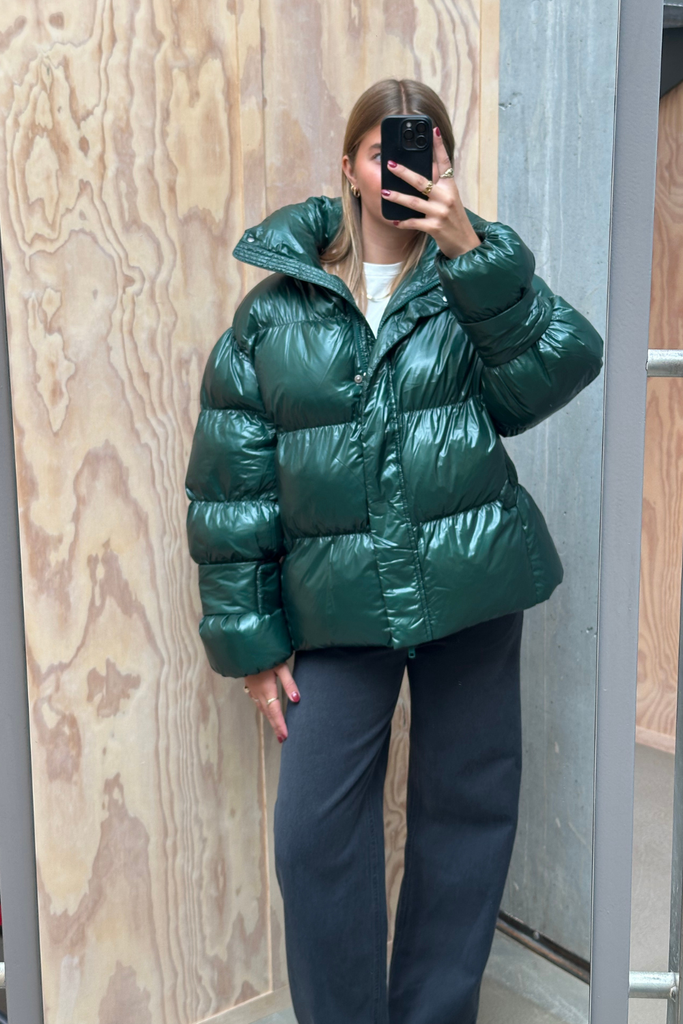 Active Collar Jacket - Pine Green - Oval Square