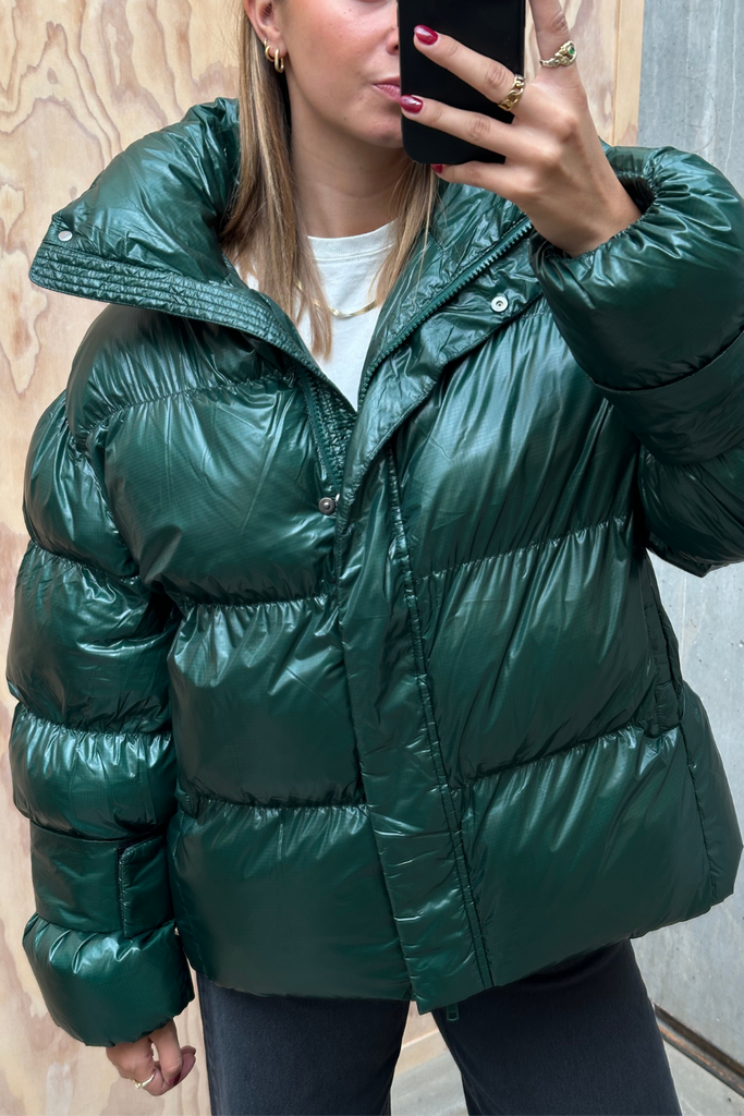 Active Collar Jacket - Pine Green - Oval Square