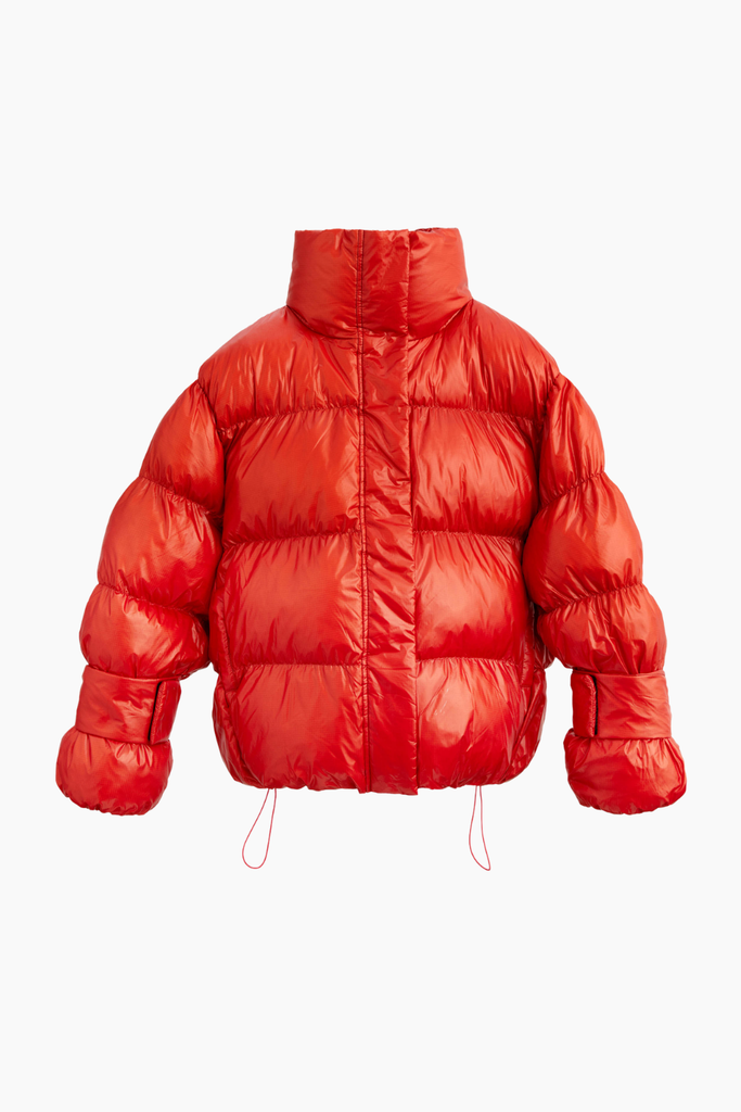 Active Collar Jacket - Rust Red - Oval Square