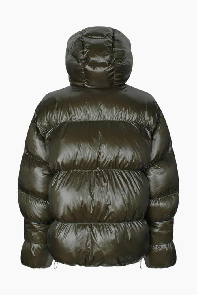 Active Hood Jacket - Dark Army - Oval Square