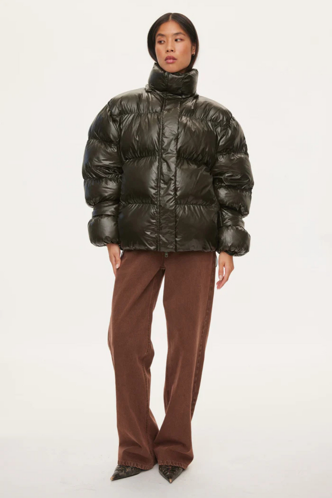 Active Hood Jacket - Dark Army - Oval Square