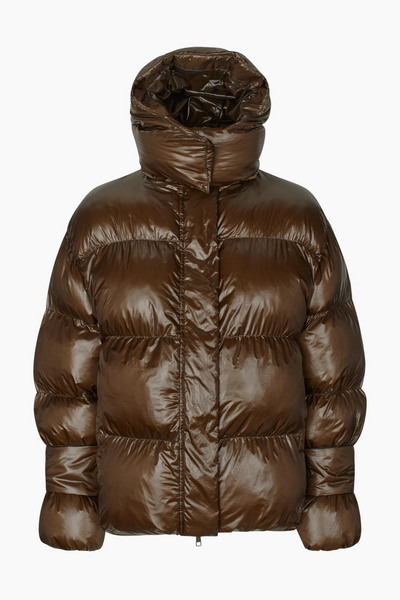 Active Hood Jacket - Dark Oak - Oval Square
