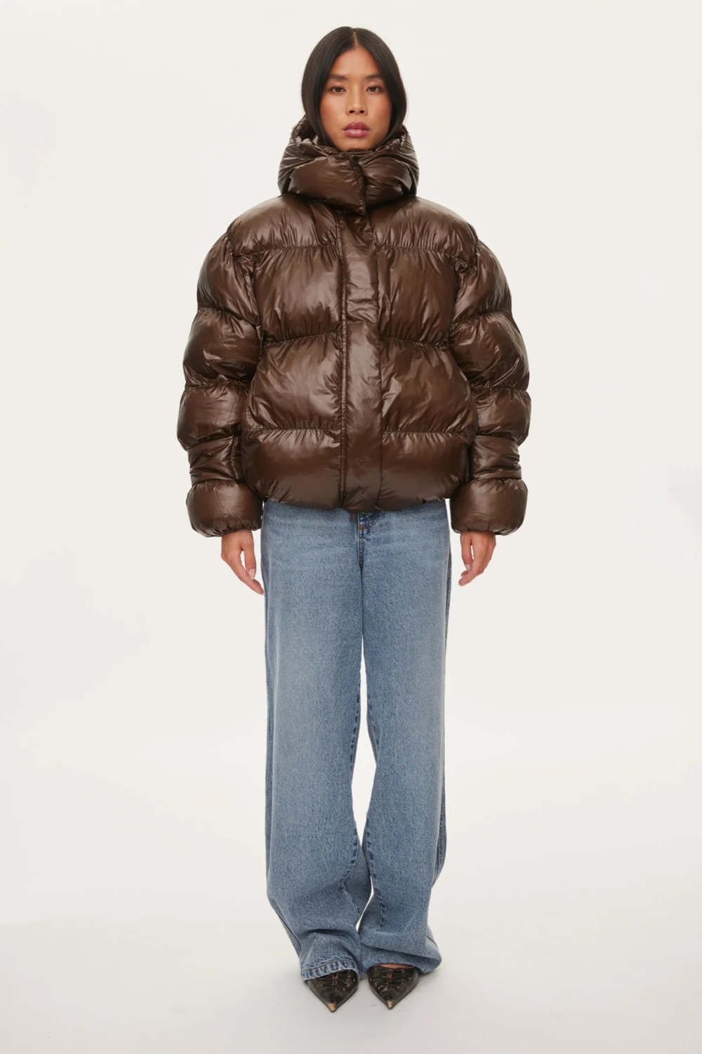 Active Hood Jacket - Dark Oak - Oval Square