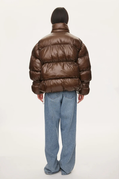 Active Hood Jacket - Dark Oak - Oval Square