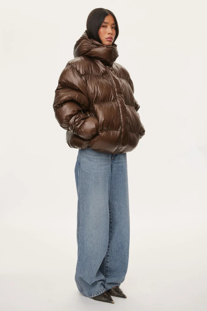 Active Hood Jacket - Dark Oak - Oval Square