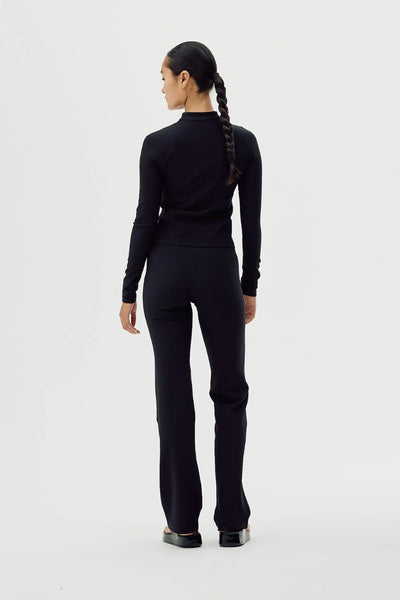 Active Longsleeve Full Zip - Black Onyx - bareen