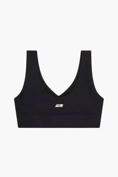 Active V-Neck Bra - Black Onyx - bareen