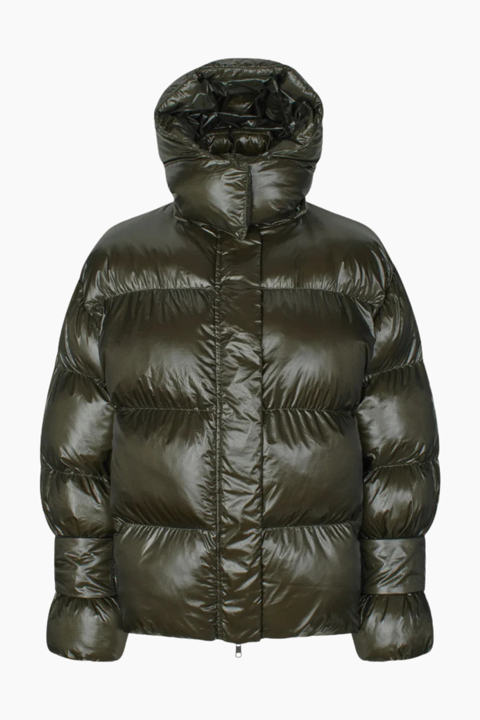 Active Hood Jacket - Dark Army - Oval Square