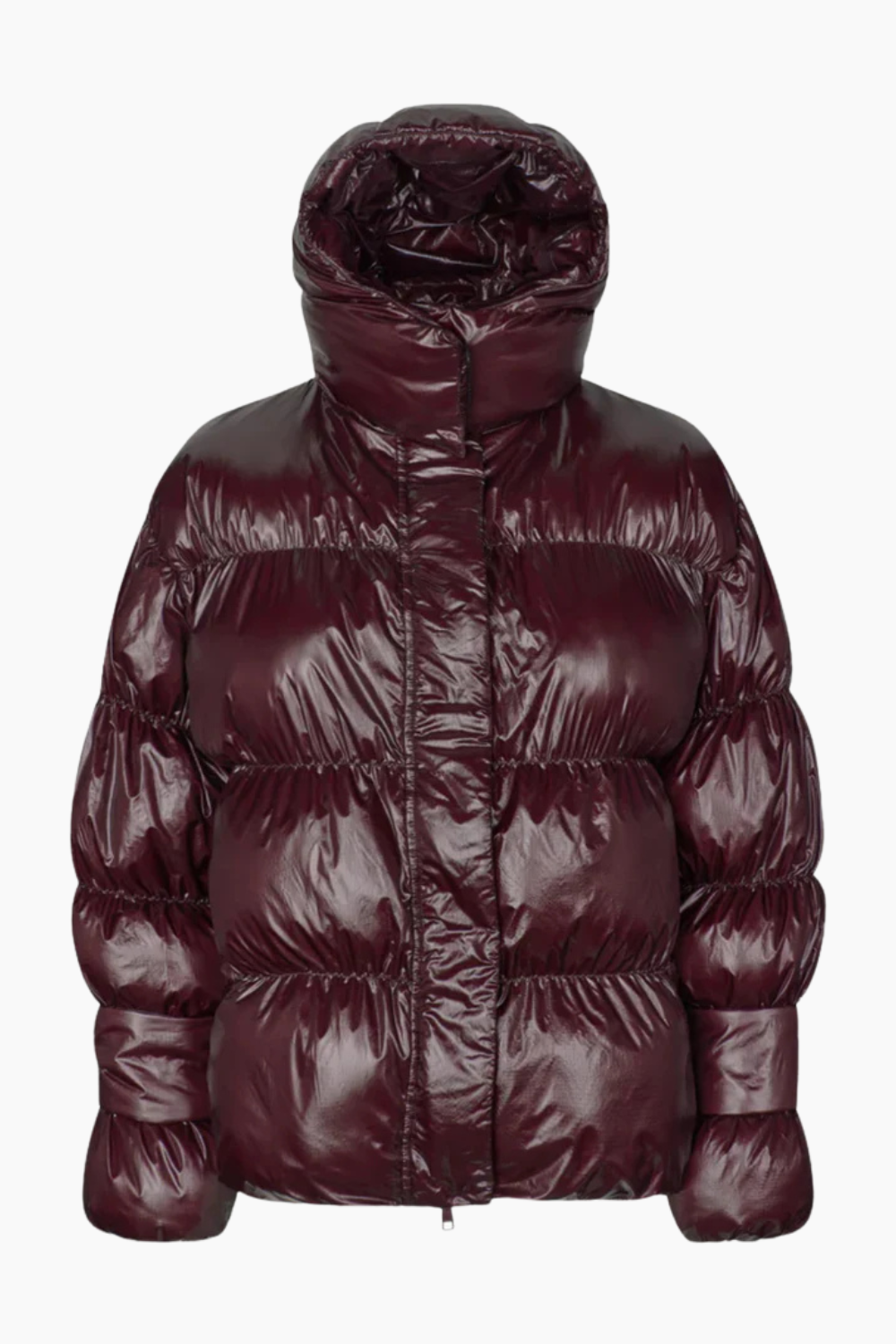 Active Hood Jacket - Dark Burgundy - Oval Square
