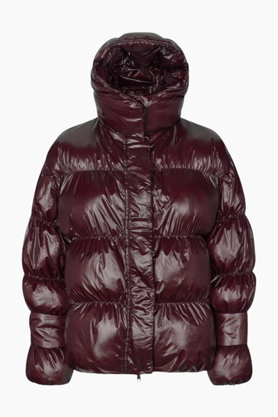 Active Hood Jacket - Dark Burgundy - Oval Square