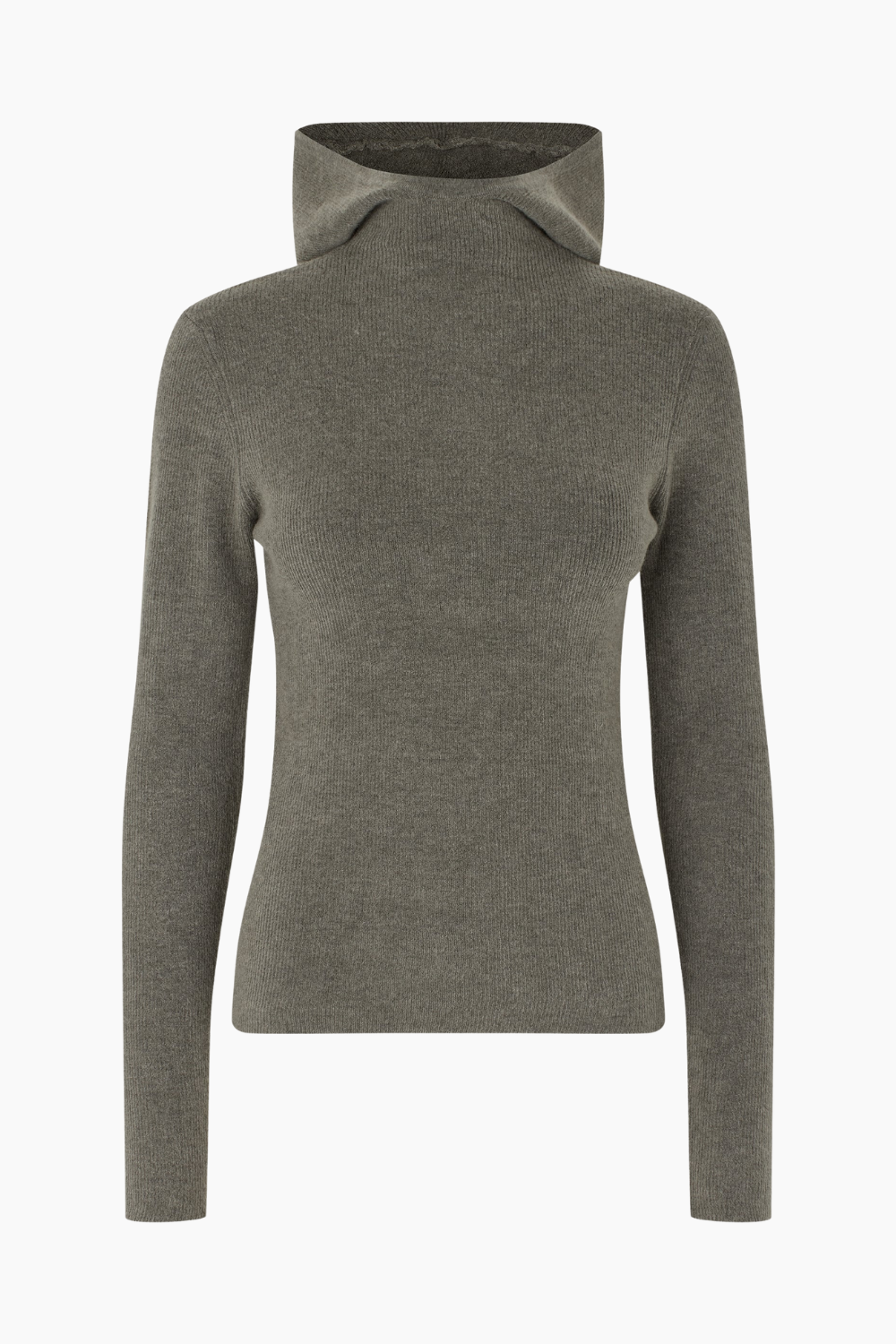 Alanis Hood Knit - Coca Mocha - Oval Square